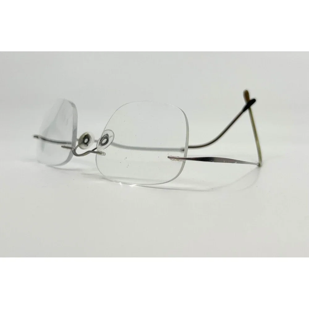 Silhouette Eyeglasses Unisex Silver Rimless Titan Minimal Art 44159 Small
